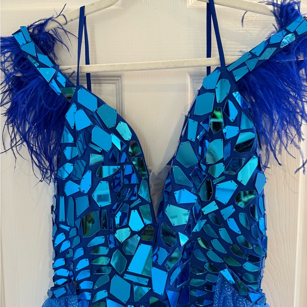 NWT Peacock Blue Homecoming/Prom Dress